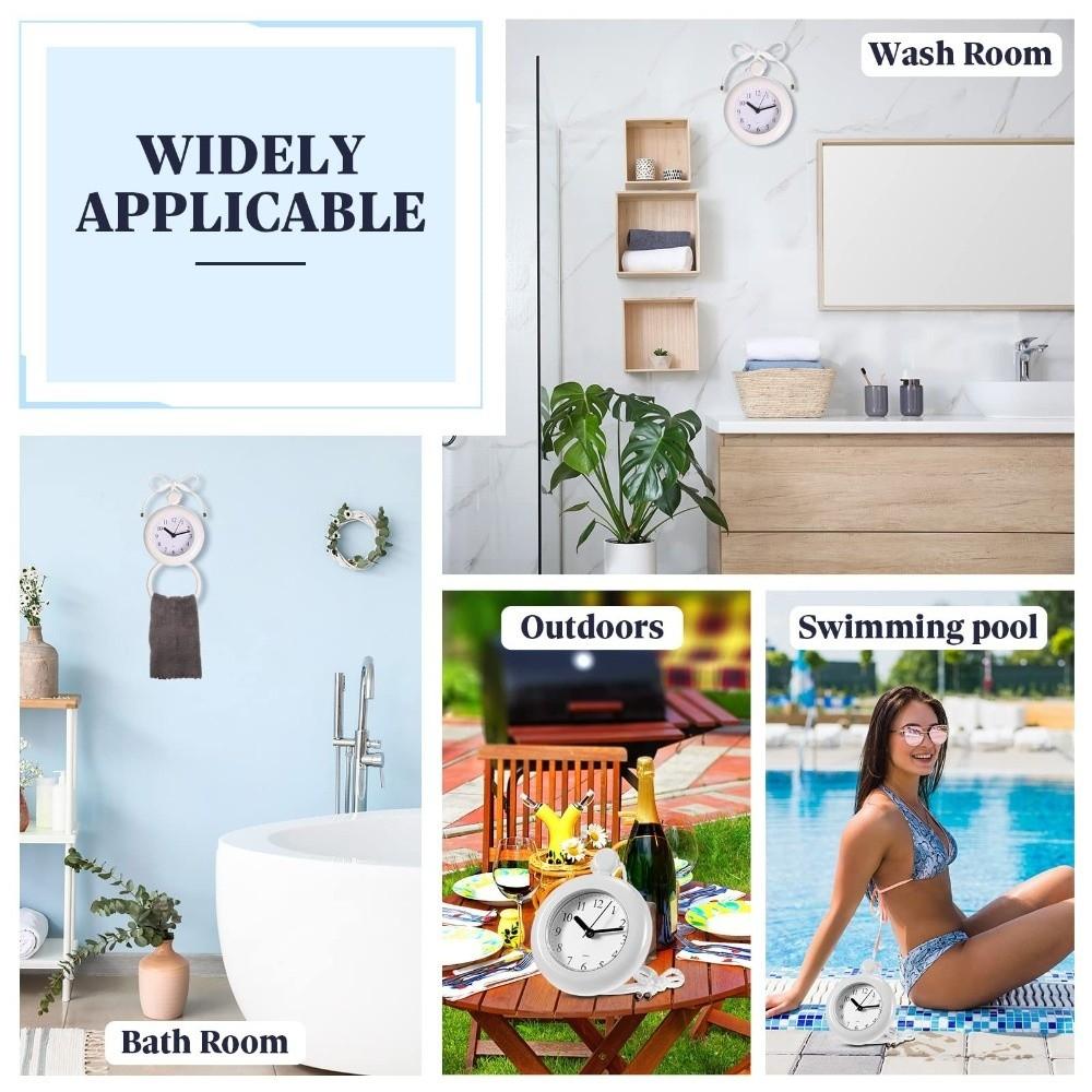 Nylon Lanyard Bathroom Clock Silent Movement Hanging Watch Wall Mounted Clock Office Decor