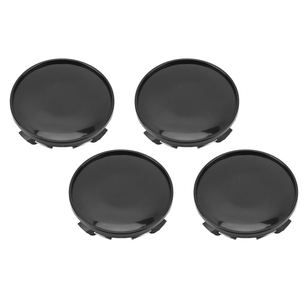 4PCS Wheel Center Caps Rain Proof Exquisite Car Rim Center Hub Cover Cap Decoration for Automobile Modification Glossy