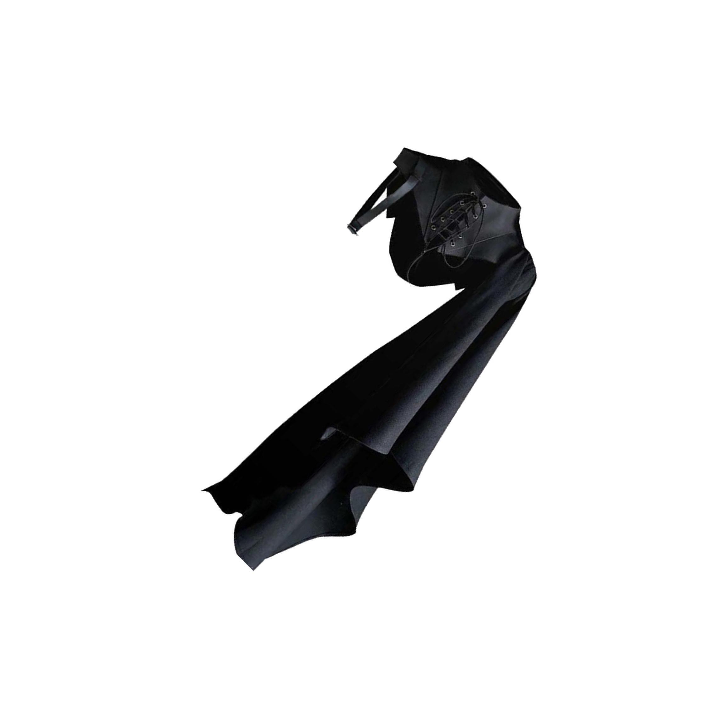 Adult Black Cape Uniform Cloak Retro Cape Women for Halloween Christmas S