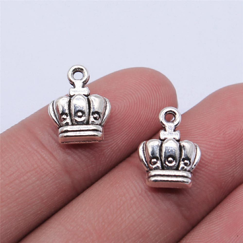 Charms Crown Pendants Minimalist Jewelry Components QC035