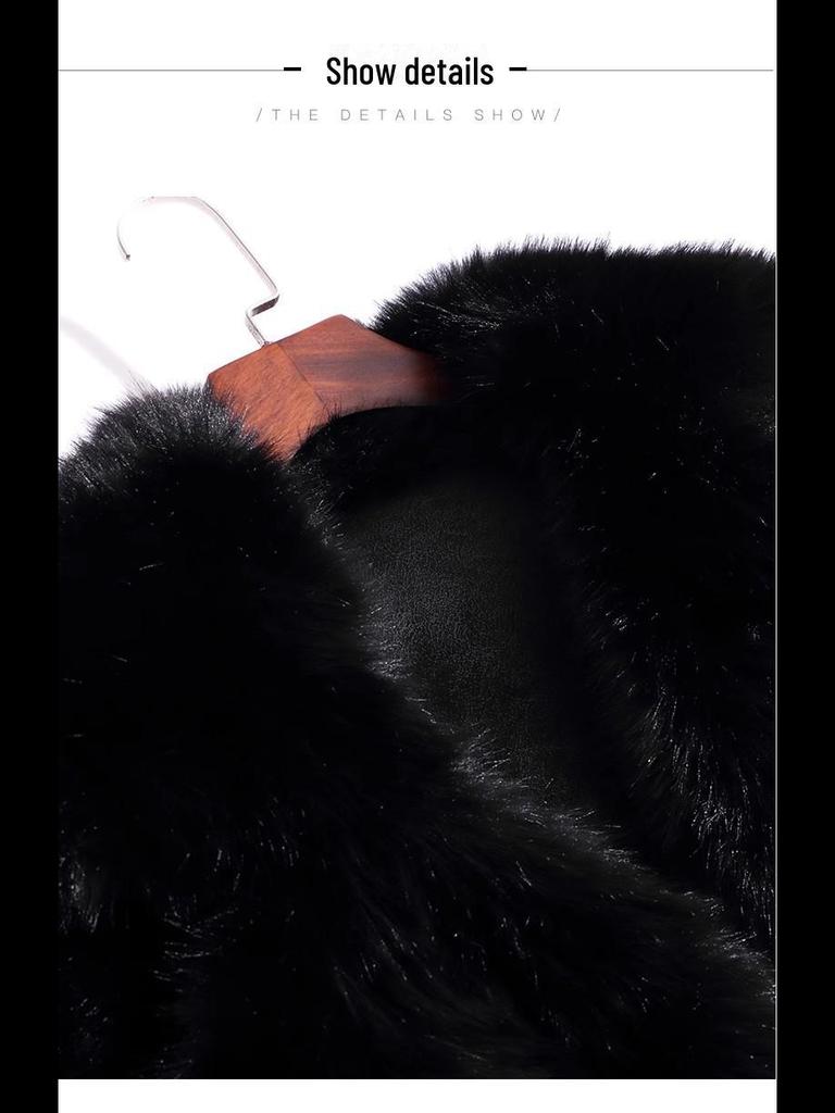 2024 Women's Real Mink and Fox Fur Winter Coat: Simple and Fashionable High-End Design