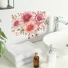 Painted Blooming Flowers, Bathroom, Home Decoration Wall Stickers