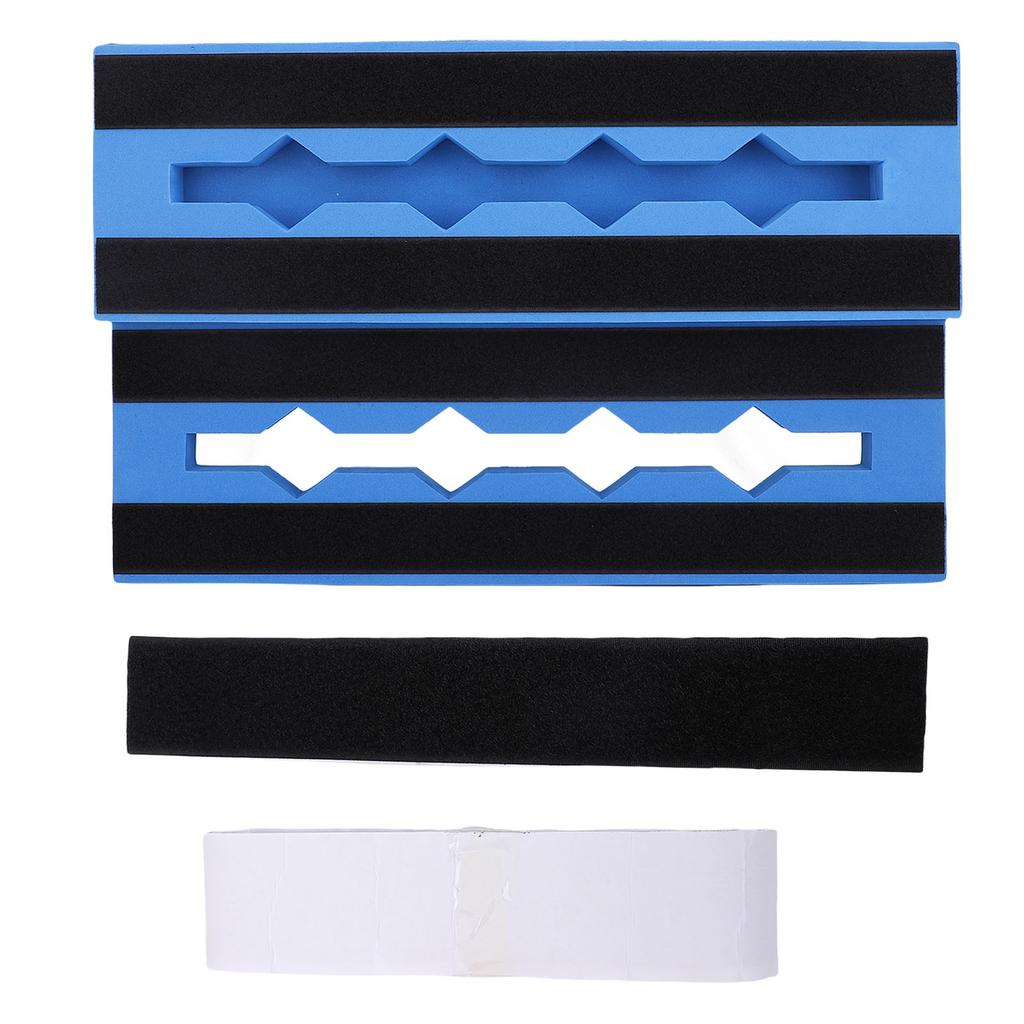 Guitar Pedal Track Board Non Slip EVA Multiple Effects Storage Board for 6 10 Pedals Blue