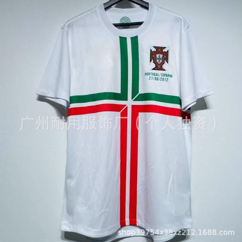 Retro Portugal Jerseys Commemorative Version No. 7 17 C Ronaldo Football Uniform Classic