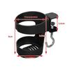 Clip On Desk Cup Holder No Drill Anti-Spill Space Saving Design for Coffee Mugs Water Bottles Home Office Gaming Desks