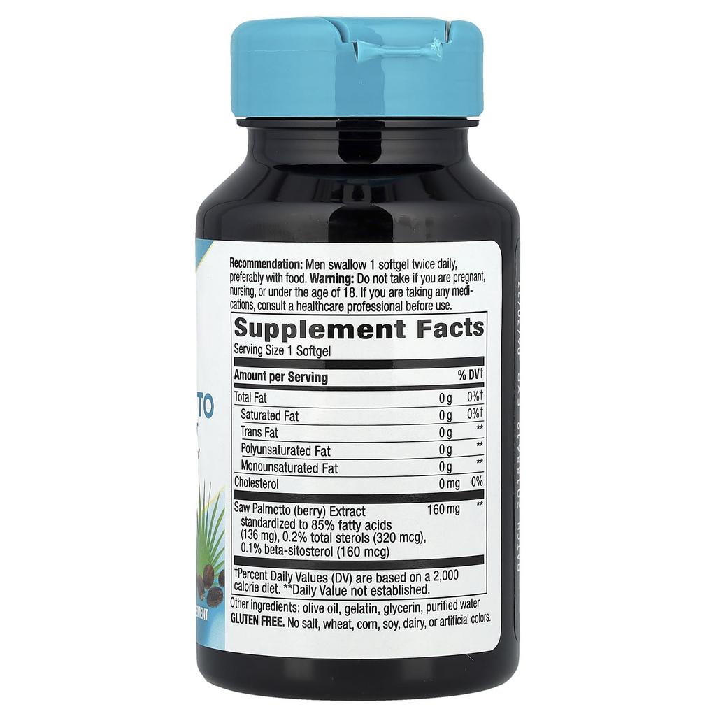 Nature'S Way, Saw Palmetto, 160Mg, 60 Softgels