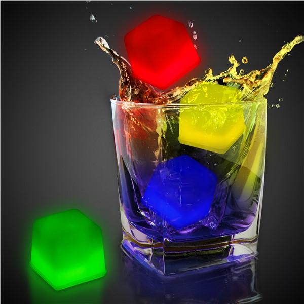 TG53193 ICE CUBES Glowing Colorful FLUO 12 Pcs Ice Cube