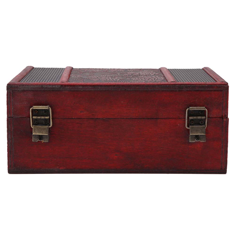 Vintage Wooden Jewelry Storage Box   Wooden Decorative Book Box(Grape)