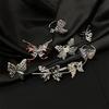 Butterfly Language Series Heavy Industry Butterfly Ring Women'S Niche Design Sense Advanced Purple Jewelry Personality French Index Finger Ring