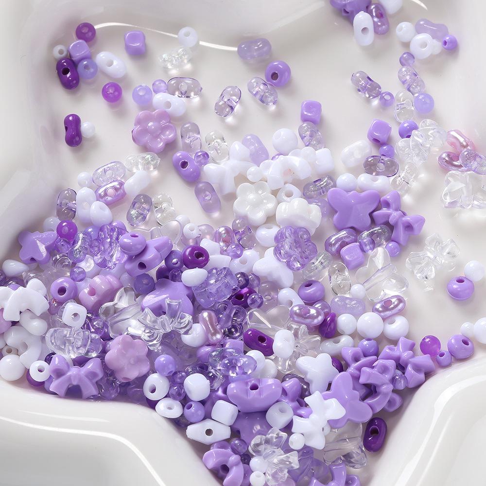 Acryl Gleiche Farbe Gemischte Perlen DIY Perlenarmband Halskette Material