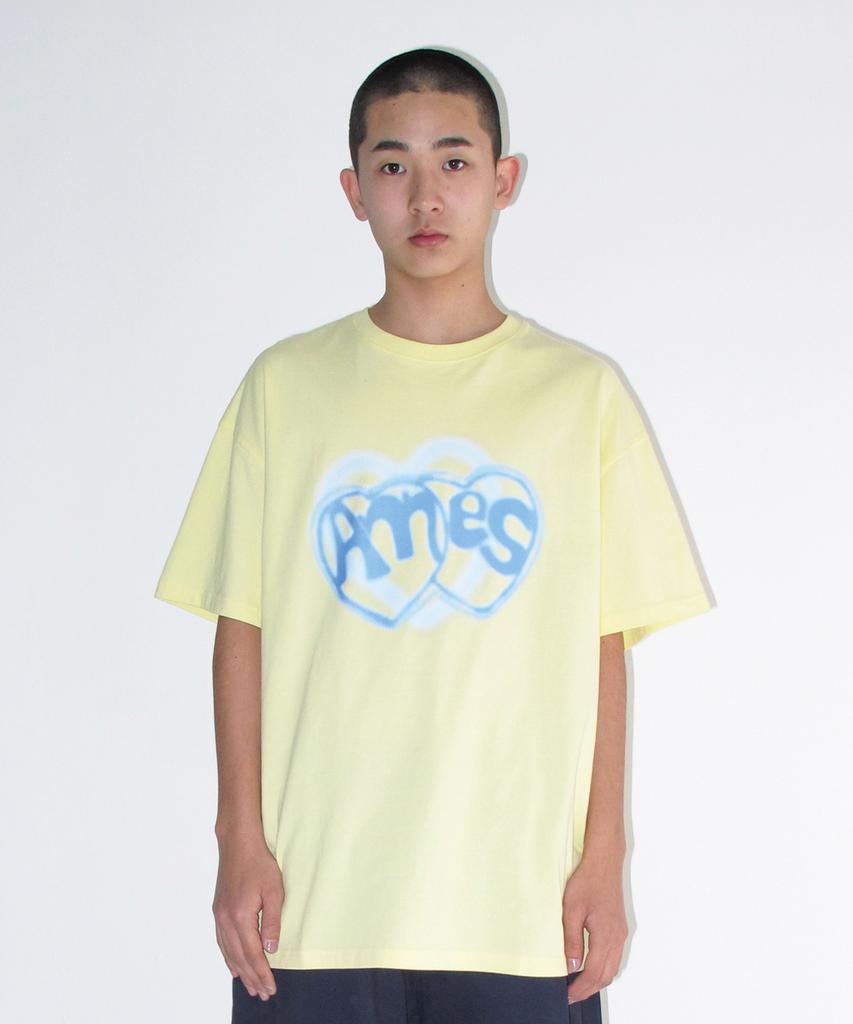 AMES-WORLDWIDE Heart Spray Tee Yellow