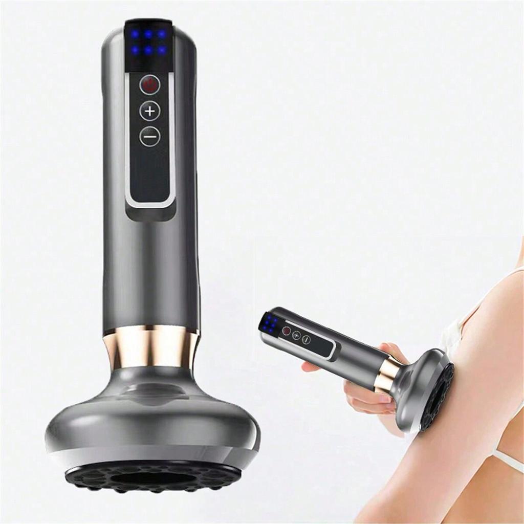 Electric Suction Cup Massage Machine, Heated And Rechargeable Back Massager,Suction Cup Massager With 6-Speed Adjustable Suction