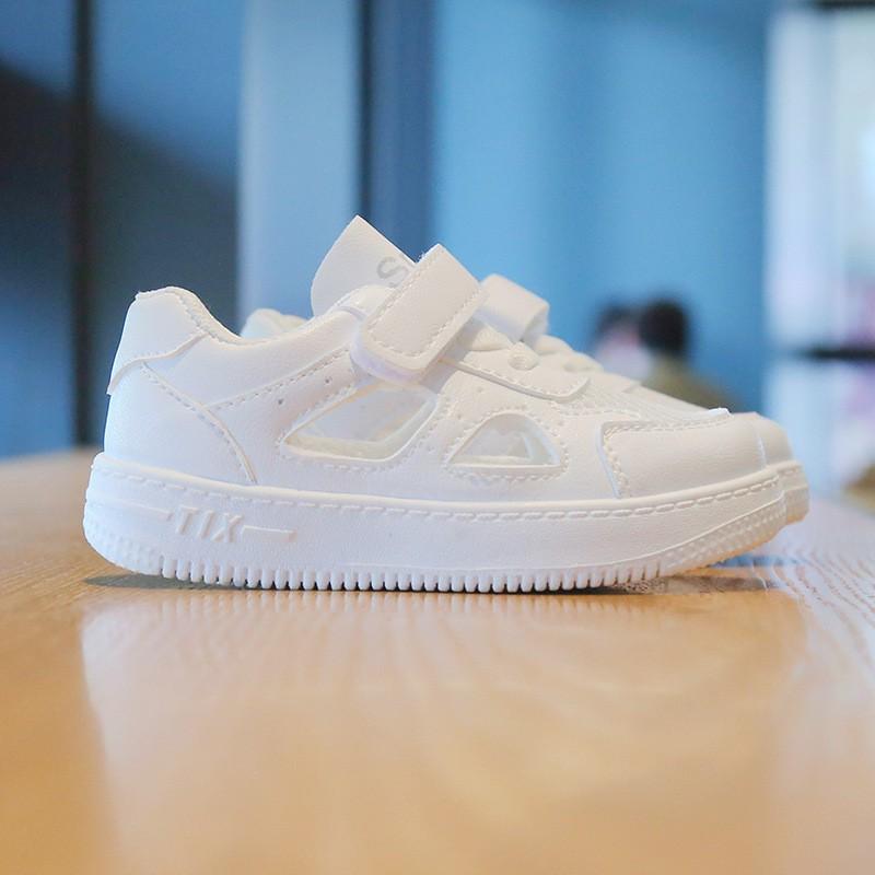 Kids Breathable Mesh Sandal Sneaker Toddlers Children White Casual Outdoor Shoe With Hook Loop
