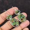 Koppar Rubin Zoisit Örhänge 925 Sterlingsilver Örhängen Unik Design Smycken Ädelsten Handgjort Örhänge Underbar Smyckesgåva Till Hennes