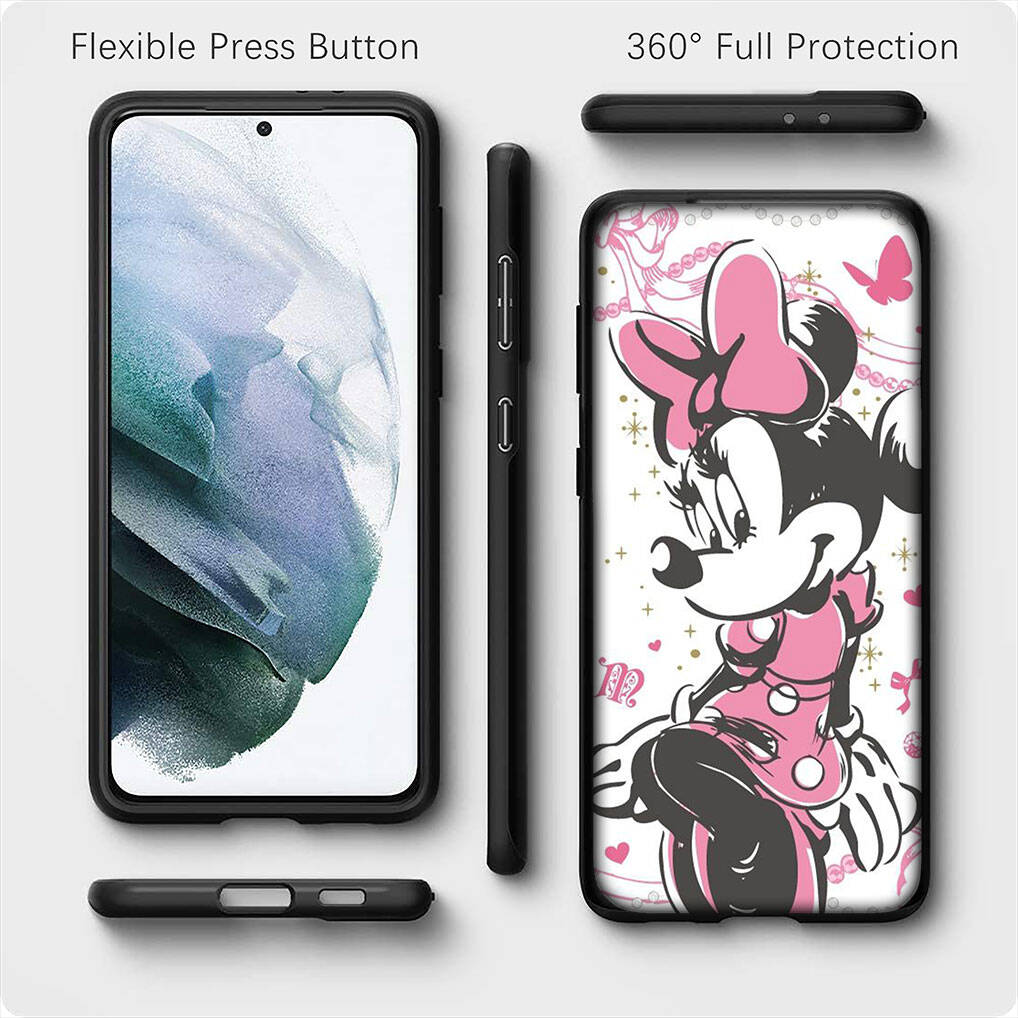 For Motorola Moto Edge 70 60 50 G54 G86 Samsung Galaxy S25 iPhone 17 16 15 Xiaomi Redmi Note 14 13 Pro Max Phone Case Wallpaper Minnie Mouse Cover