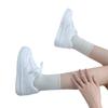 Spring New Warm Color Versatile Women's Shoes Sports and Leisure Board Shoes Ins White Shoes Straight Hair