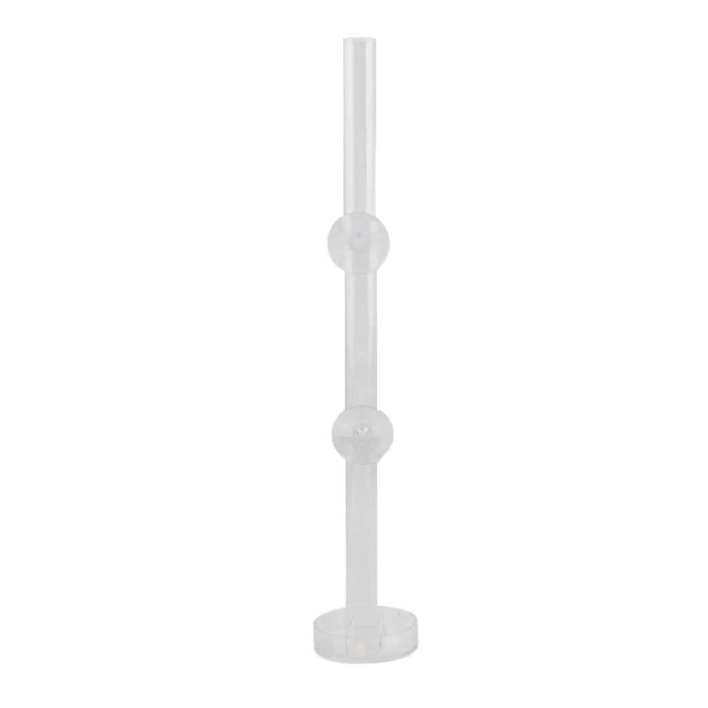 Mini Shrimp Feeding Tube Acrylic Transparent Crystal Shrimp Feeder for Fish Tank Aquarium40CM