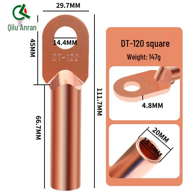 Qilu Anran National Standard Copper Cable Lugs