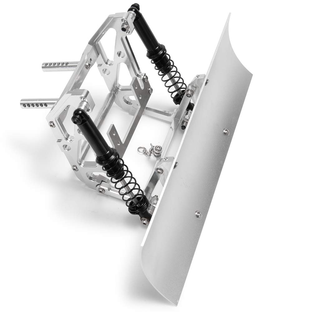 TRZX RC Snow Plow Aluminum Alloy Blade Kit Upgrade Parts Axle for 1/10 SCX10 II 90046 90047 90028 90027 TRX4 RC Crawler Car