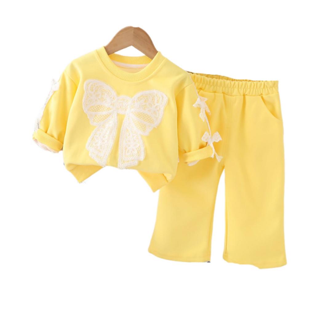 Kids Casual Long-Sleeve Set, Comfortable Daily Wear Outfits