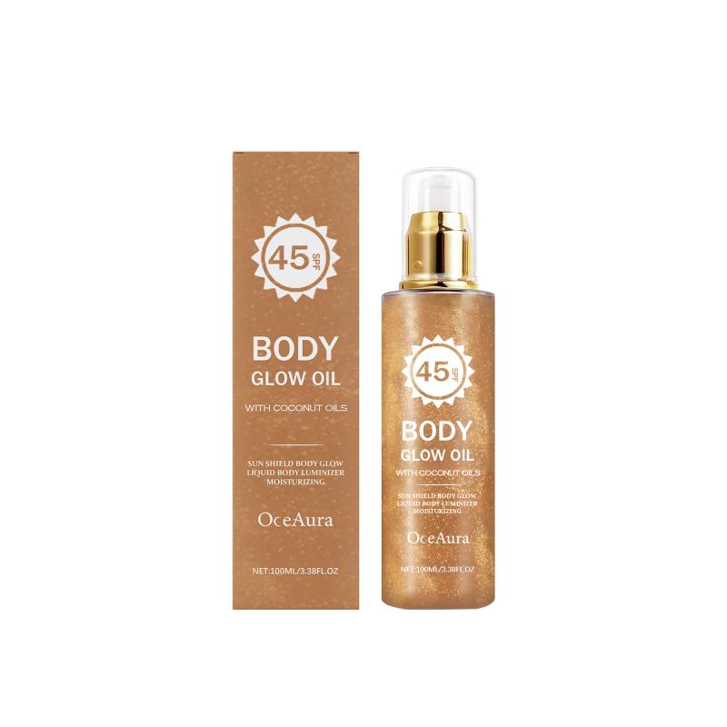 Coconut Flash Protection Oil Outdoor Protection Refreshing Non-Greasy Moisturizing Shiny And Skin Body Glow Oil