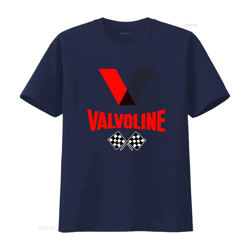 Valvoline Klassisches T-Shirt Amerikanisches Auto Öl Inspiriertes Design Erhältlich in Verschiedenen Größen Farben Vintage Gewaschen Lässig Atmungsaktiv