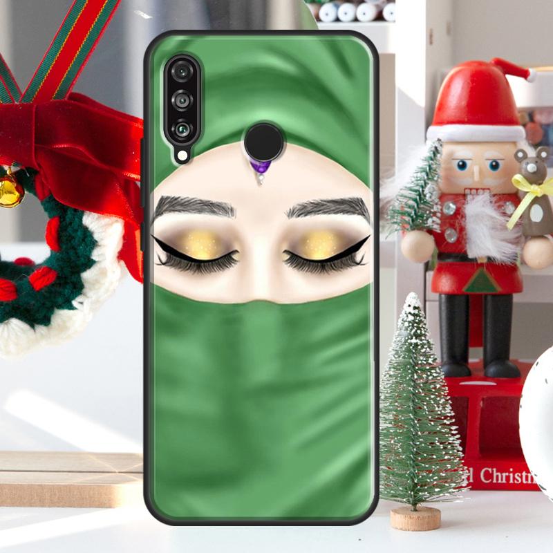 Muslim Islamic Girls Arabic Hijab For Huawei Nova 7i 8i 11i 12i 12s Y73 Y70 Y90 Y60 Y72 Y61 Y91 9 10 SE P30 Pro P40 Lite Case