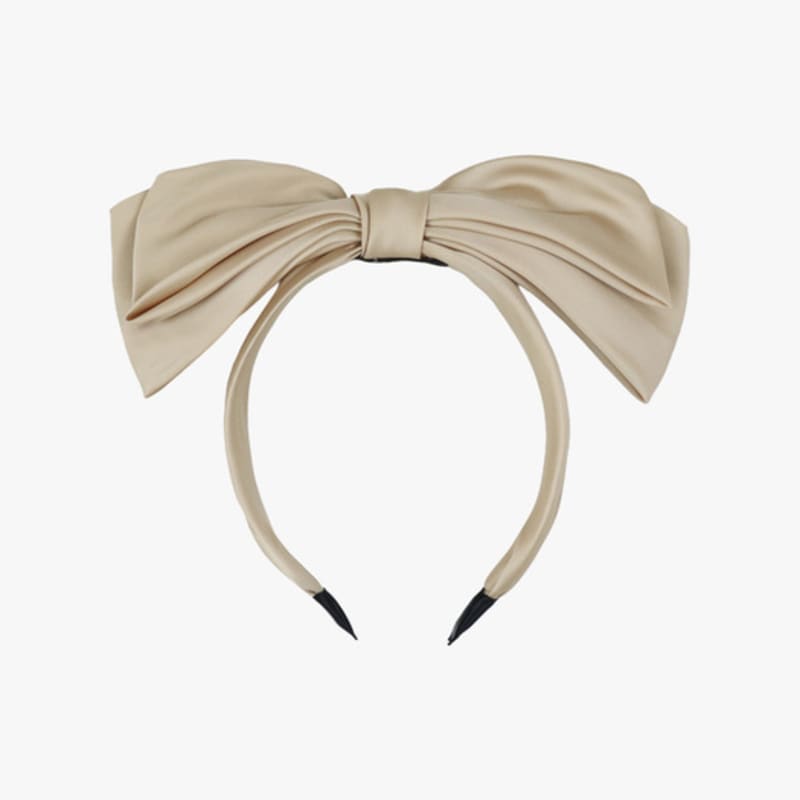 PINK PINEAPPLE TIERED RIBBON HAIR BAND_BEIGE