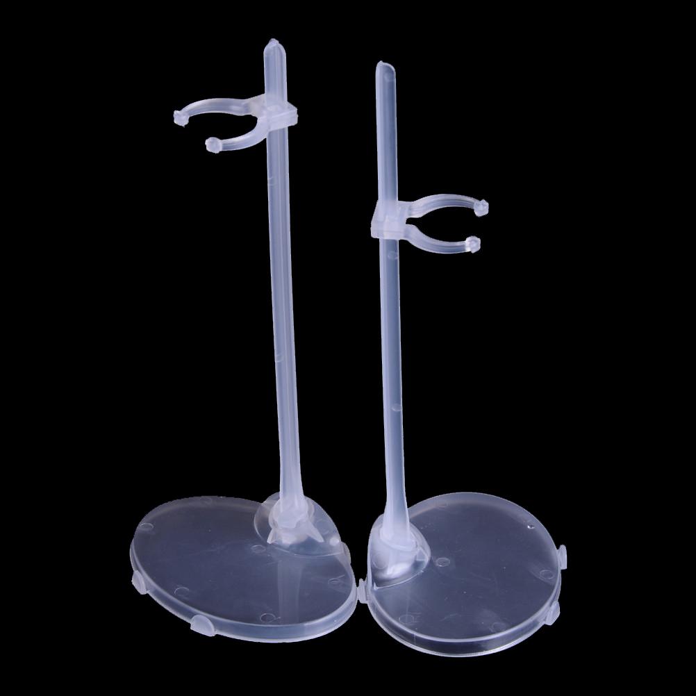 5Pcs/lot Transparent Clear Color Dolls Toy Stand Support for Dolls Girls Prop Up Mannequin Model Display Holder Kids Toys