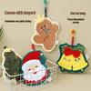 Adorable Christmas Hangable Absorbent Hand Towel - Thick Cartoon Washcloth for Bathroom and Kitchen