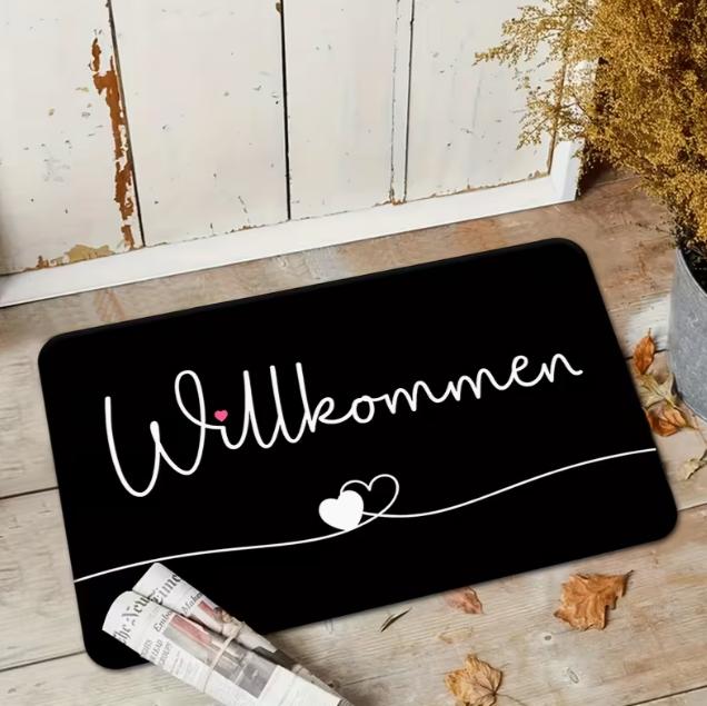 

Valentine s Day Heart-shaped Welcome Door Mat Home Entrance Kitchen Bedroom Mother s Day FDecoration Door Mat Door Mat Floor Mat 40cm x 60cm