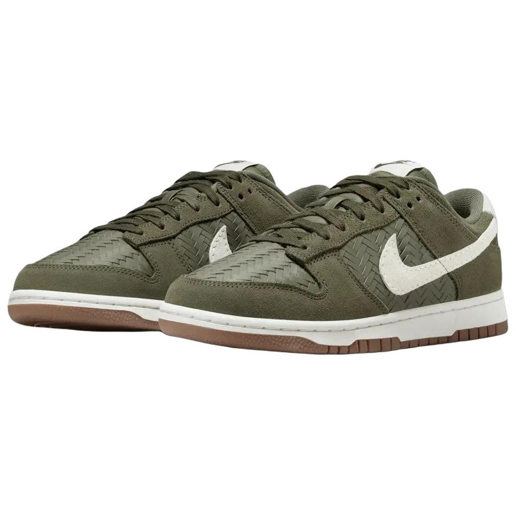 Nike Dunk Low Premium SE Oliva Media Sneakers da Donna Verde Gomma-Marrone Scuro Bianco IB6161-200