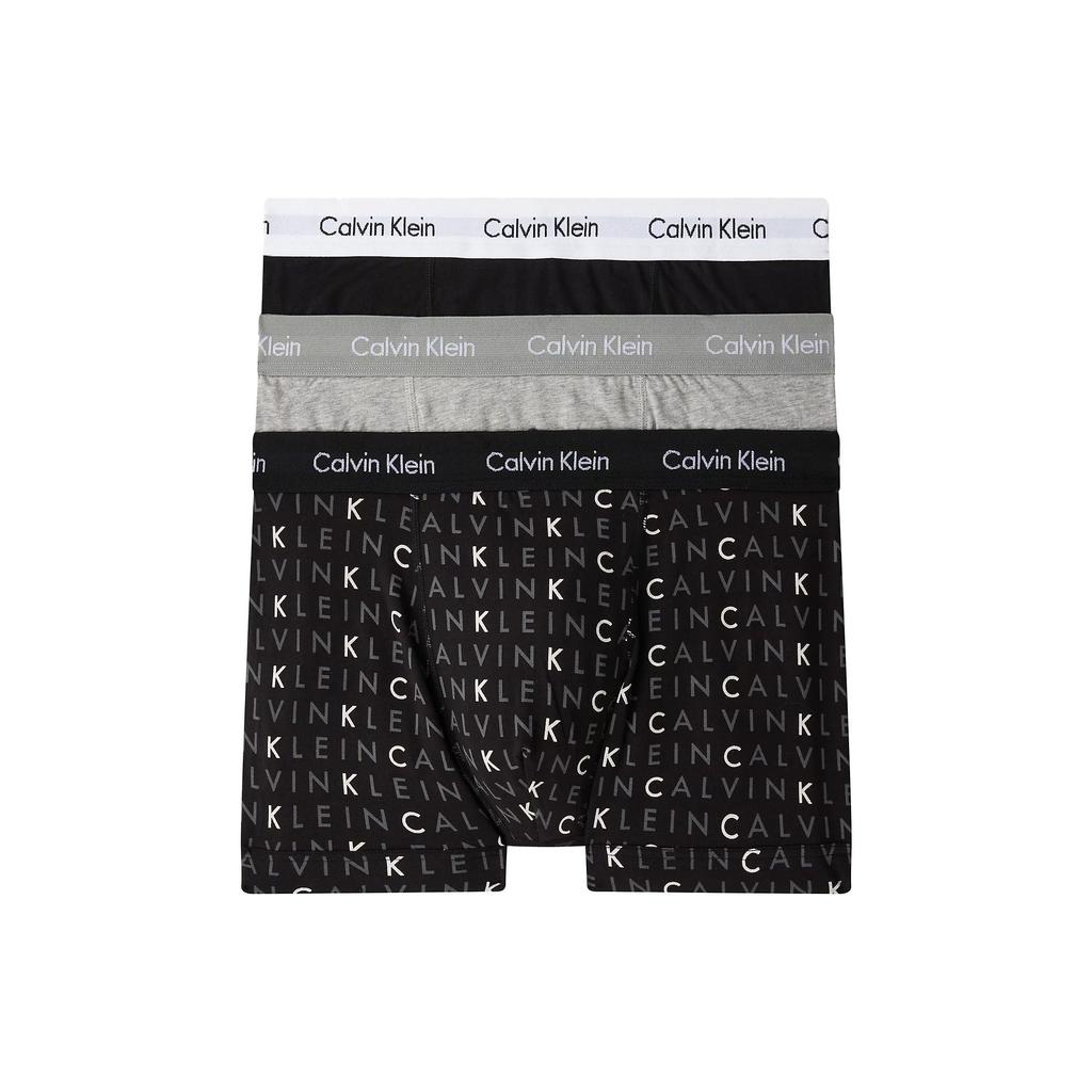 Calvin Klein Comfortable Breathable Boxer Briefs 3-Pack Men Underwear Multiple-Colors U2664GYKS