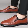 Leather Shoes Men's Autumn New Soft-soled One-pedal Work Shoes Men's Black Business Casual