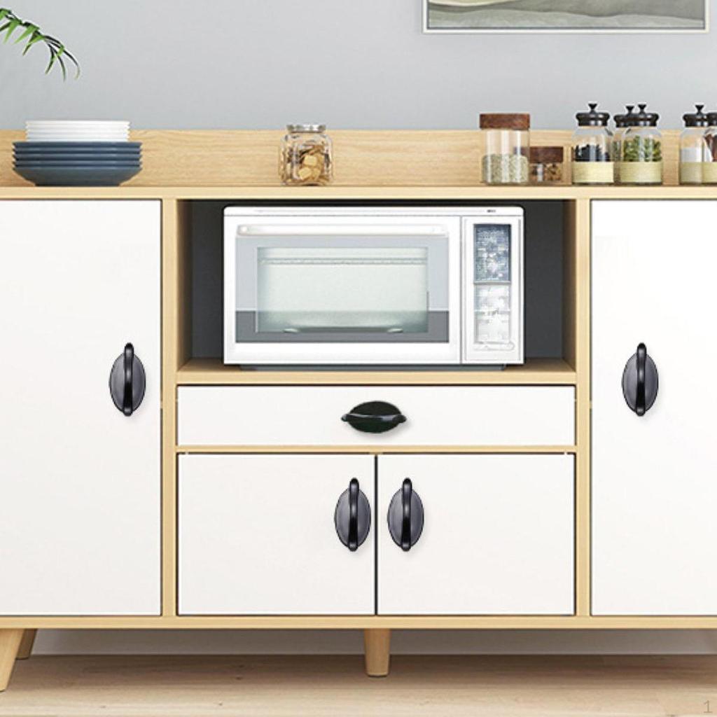 5 Pieces Cabinet Auxiliary Handles Open Sliding Door Decorative Sturdy Easy Installation