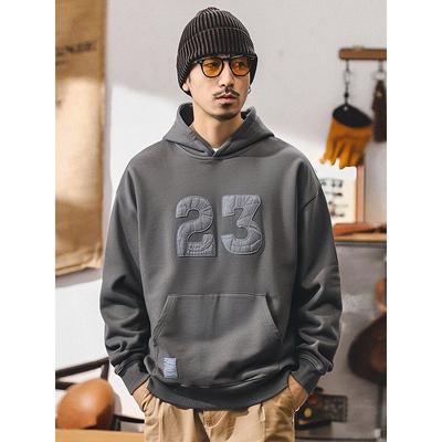 520G American Retro Heavy Thickening Stiff Washed Old Sweatshirt Men's Autumn and Winter Foreign Trade Men's Clothing High Quality Outwear
