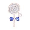 Cute Diamond-Encrusted Crystal Corsage Full Of Rhinestones, Lollipop Brooch, Clothing Accessories.