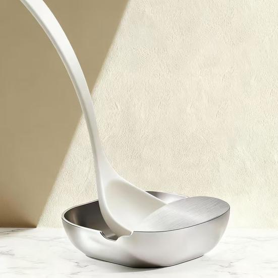 Stainless Steel Spoon Holder Wide Base Kitchen Utensil Holder Multipurpose Cooking Spoon Rest Heat Resistant Spoon And Spatula Holder for