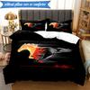 3PCS Mustang Printed Bedding Set For Bedroom dormitory,  Includes 1 Duvet Cover & 2 Pillowcases for All Seasons Home Decor Fan gifts