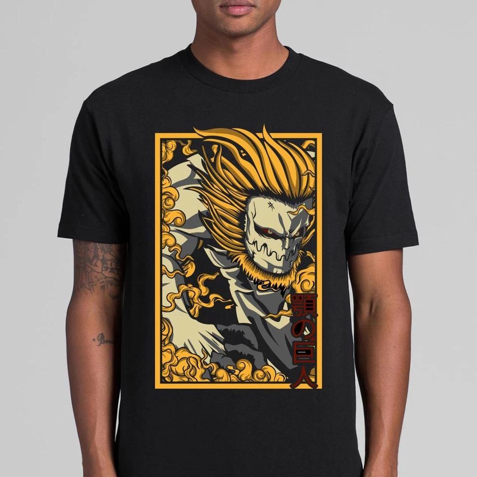 Attack on Titan Streetwear Men's T Shirt Eren Yeager Shingeki No Kyojin  Anime Summer Cotton Women Tops Tees Casual High Quality