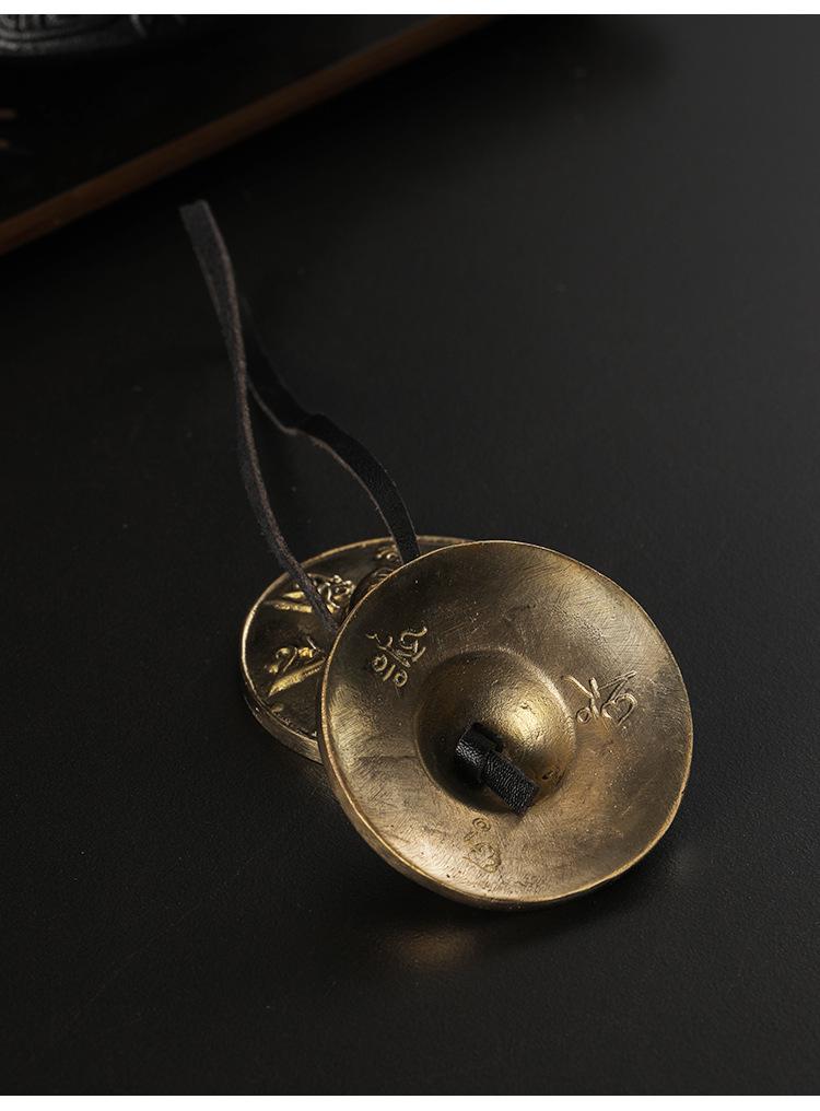 Nepalese Handmade Brass Cymbals: Yoga Gong & Percussion Instrument