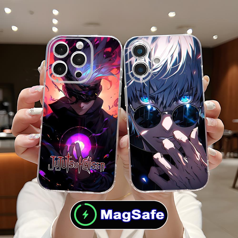Jujutsu Kaisen Satoru Gojo Phone Case for iPhone 17 16 15 14 13 12 11 Air Pro Max Plus Mini Magsafe Clear Colorful Cover Cover