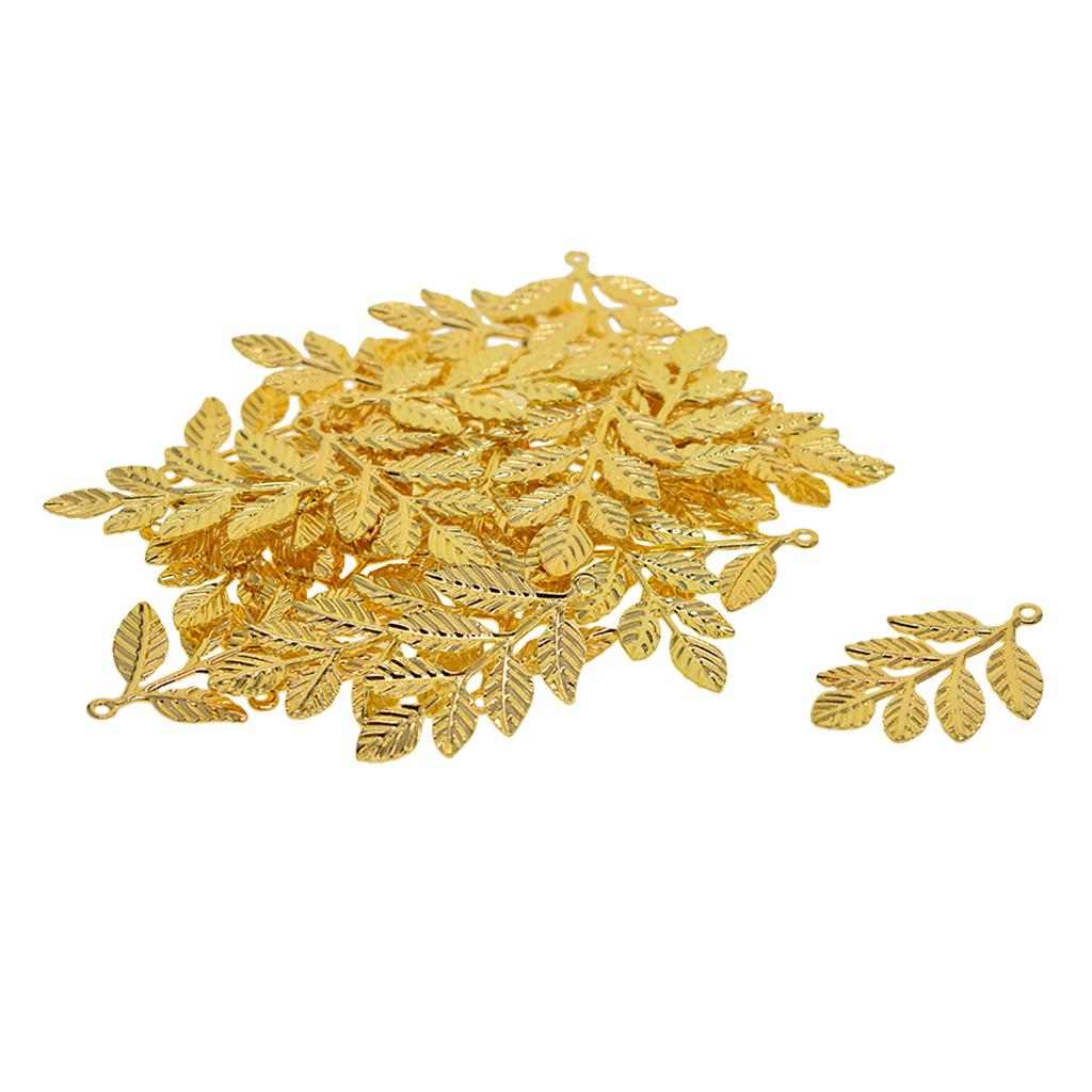30 Teile/los Große Filigrane Blatt Zweige Schmuck Machen Erkenntnisse Rose