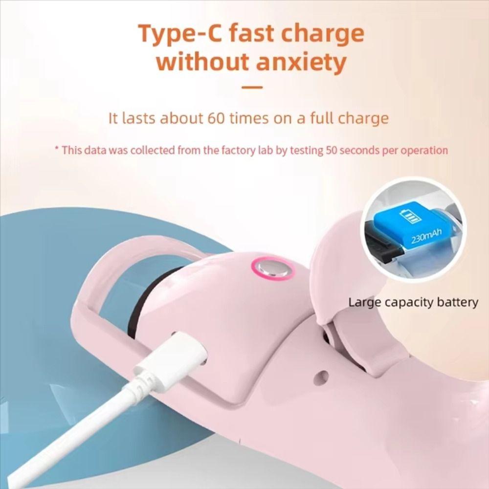 Rapid Temperature Control Electric Eyelash Curler Heated Lash Curling Tool  Travel
