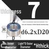 Außen-Ø 20mm Aluminiumlegierung Flache Unterlegscheibe Abstandshalter mit M6/M8/M10/M12 Innenloch - Metallwellenbuchse Isoliersäule.