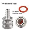 1/2"NPT Beer Quick Disconnect Set, 1/2 " Barb 304 Stainless Steel Quick Disconnect Kit Moonshine Fitting Connectors HomeBrewing