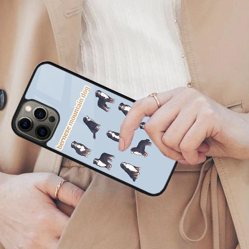 

Cute Bernese Mountain Dog face Magnetic Phone Case For APPLE iPhone 17 Air 16 14 13 12 Pro Max 15 Plus Charge MagSafe Cover iPhone 13mini