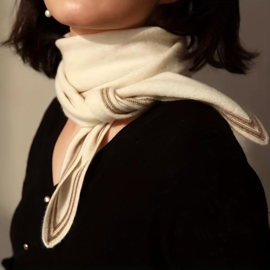 100% Australian Wool Scarf for Women and Men, Autumn Winter Thermal Versatile Neck Warmer with Brand Matching
