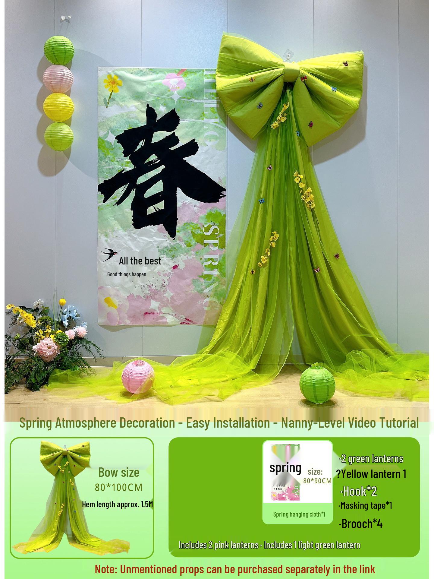 

Spring Window Display Ornaments: Bows & Aesthetic Decorations