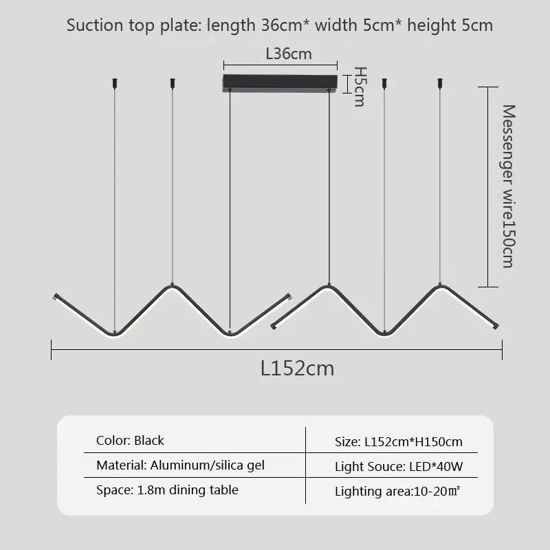 Modern LED Pendant Light Minimalist Chandelier For Dinning Room Kitchen Bar Restaurant Home Decor Led Lighting Remote Control